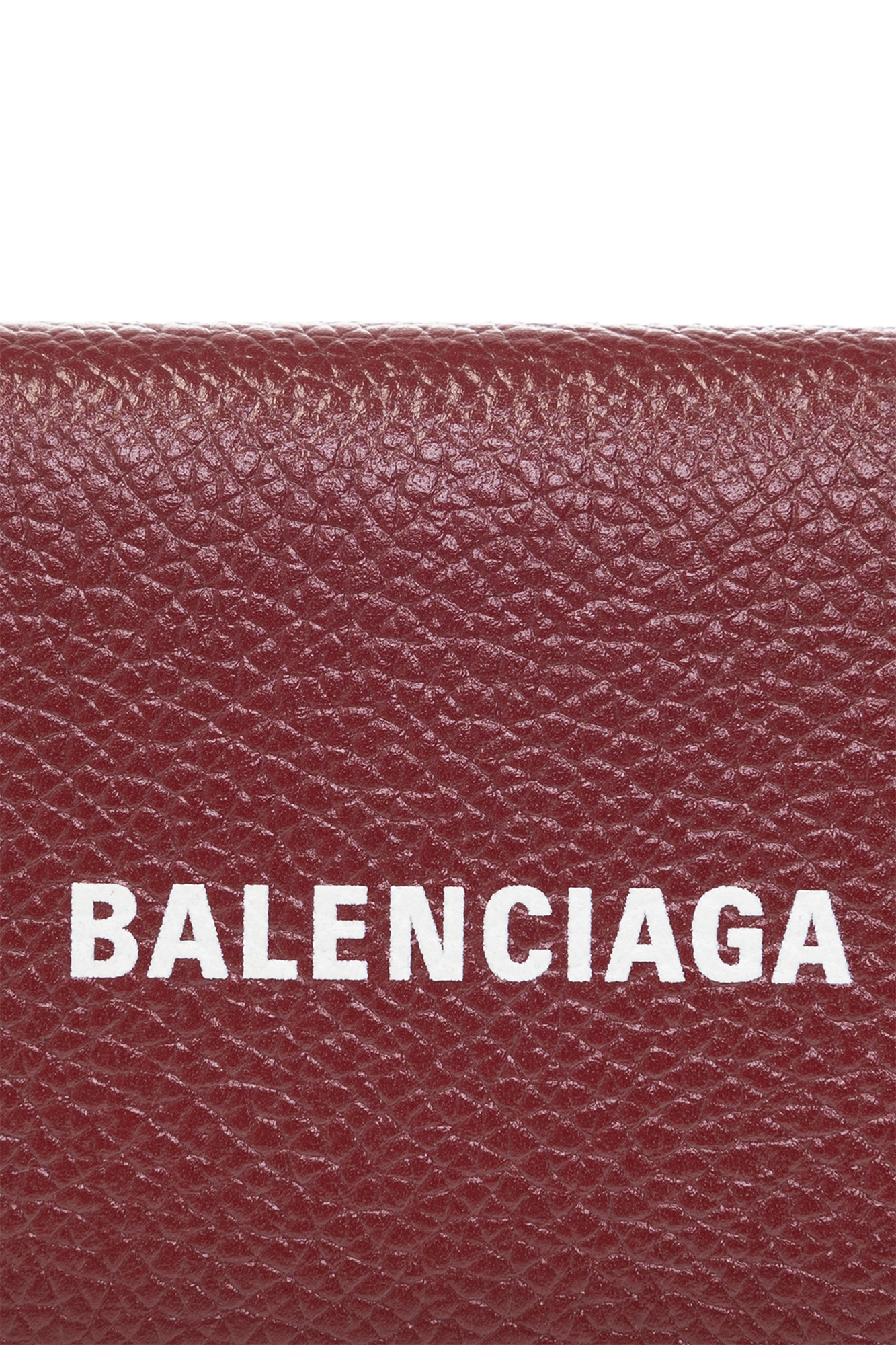 Red best sale balenciaga wallet